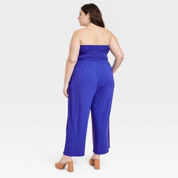 Ava & Viv Strapless Jumpsuit Royal Blue NWT Size 3X - Picture 5 of 11